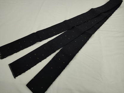平和屋着物●男性　角帯　紬地　霞文　正絹　逸品　AABK6958pf