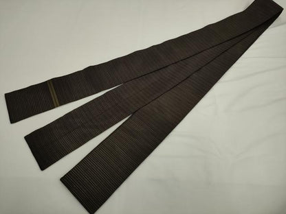 平和屋着物●男性　角帯　横段文　正絹　逸品　AABK6960pf