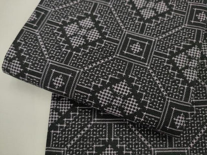 平和屋着物●男性　角帯　紬地　蜀江花文　正絹　逸品　AABK6961pf