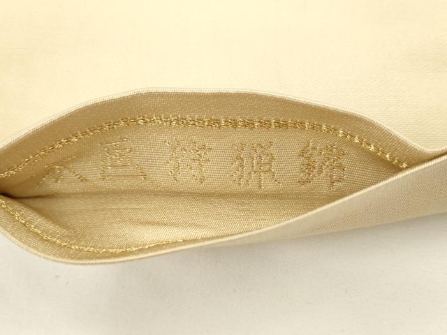 平和屋着物●龍村美術織物　たつむら　九寸開き名古屋帯　木画狩猟錦　金銀糸　正絹　逸品　AABK6976pf