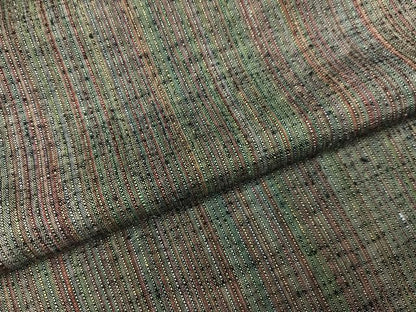 平和屋着物●結城紬　間道　証紙付き　正絹　逸品　未使用　AABK7001ph