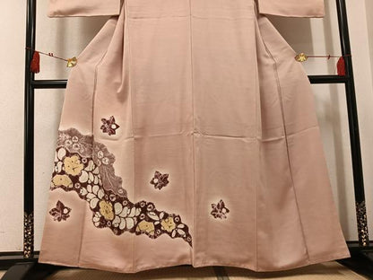 平和屋着物●訪問着　辻が花　暈し染め　正絹　逸品　AABK7003ph