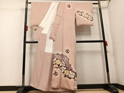 平和屋着物●訪問着　辻が花　暈し染め　正絹　逸品　AABK7003ph