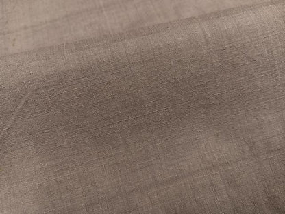 平和屋着物●結城紬　色無地　鳩羽鼠色　正絹　逸品　AABK7004ph