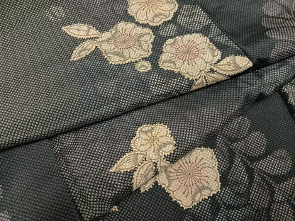 平和屋着物●本場大島紬　染大島　辻が花　正絹　逸品　未使用　AABK7016ph