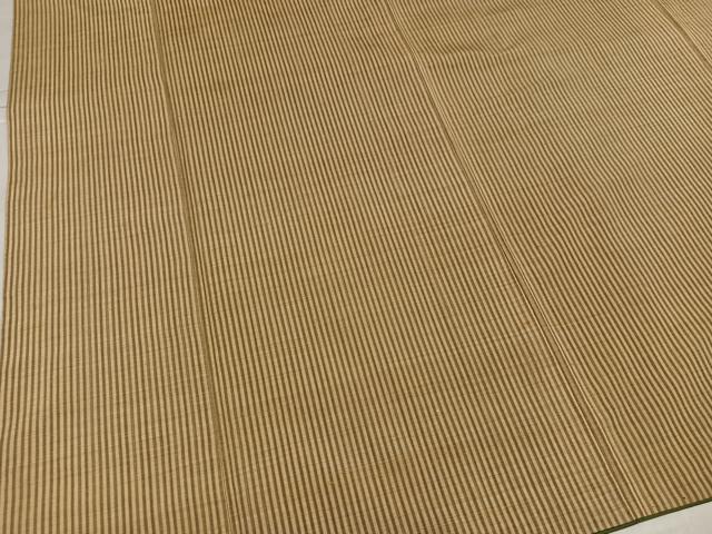 平和屋着物●上質な紬　縞　正絹　逸品　AABK7021ph