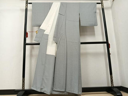 平和屋着物●江戸小紋　作家物　極小鮫小紋柄　正絹　逸品　AABK7025ph
