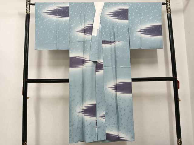平和屋着物●長襦袢　無双仕立て　桜地紋　暈し染め　正絹　逸品　AABK7026ph