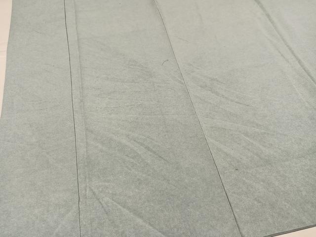平和屋着物●上質な小紋　霞文　お召縮緬　正絹　逸品　AABK7030ph