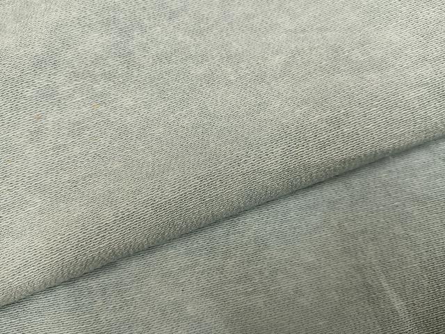 平和屋着物●上質な小紋　霞文　お召縮緬　正絹　逸品　AABK7030ph