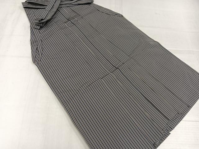 平和屋着物●男性　行灯袴　縞　正絹　逸品　AABK7035ph