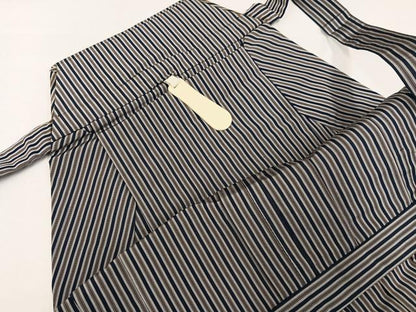 平和屋着物●男性　行灯袴　縞　正絹　逸品　AABK7035ph