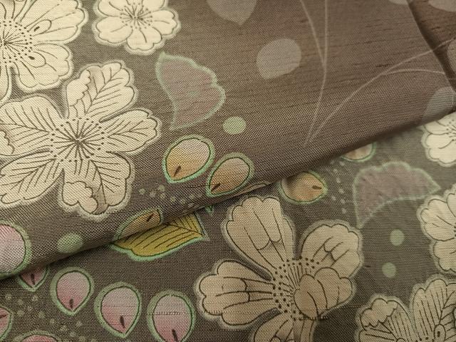 平和屋着物●訪問着　紬地　辻が花　暈し染め　ますいわ屋扱い　正絹　逸品　未使用　AABK7039ph