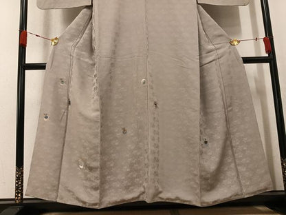 平和屋着物●訪問着　刺繍　抽象文　正絹　逸品　AABK7051ph