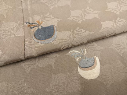 平和屋着物●訪問着　刺繍　抽象文　正絹　逸品　AABK7051ph