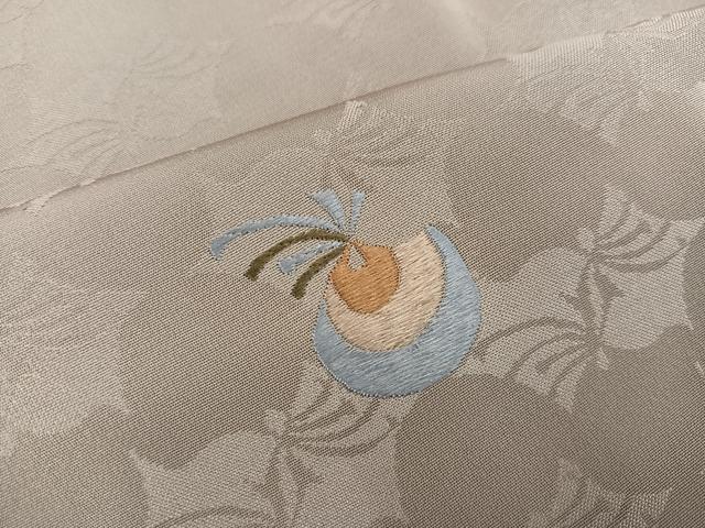 平和屋着物●訪問着　刺繍　抽象文　正絹　逸品　AABK7051ph