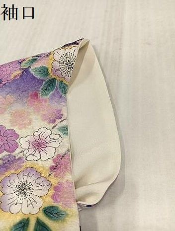 平和屋着物●豪華振袖　辻が花　絞り　暈し染め　銀通し地　正絹　逸品　AABK7070ph