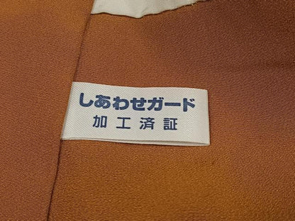 平和屋着物●訪問着　立波文　黒地　正絹　逸品　AABK7071ph