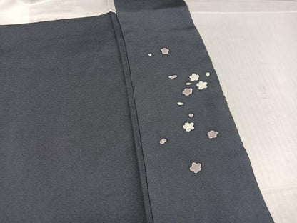 平和屋着物●訪問着　刺繍　おぼろ染　重ね絞り　舞花文　暈し染め　正絹　逸品　未使用　AABK7073ph