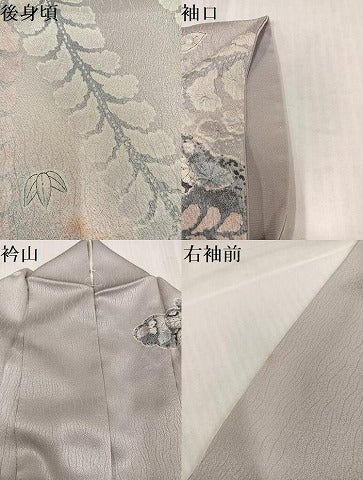 平和屋着物●訪問着　作家物　辻が花　絞り　暈し染め　正絹　逸品　AABK7081ph