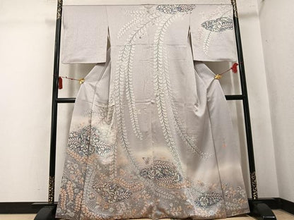 平和屋着物●訪問着　作家物　辻が花　絞り　暈し染め　正絹　逸品　AABK7081ph