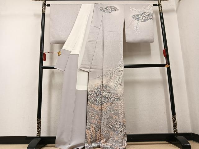 平和屋着物●訪問着　作家物　辻が花　絞り　暈し染め　正絹　逸品　AABK7081ph