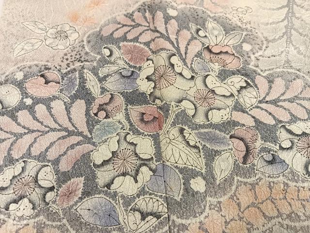 平和屋着物●訪問着　作家物　辻が花　絞り　暈し染め　正絹　逸品　AABK7081ph
