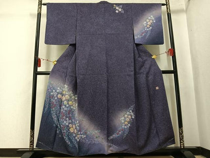 平和屋着物●伝統工芸士　寺谷昇　訪問着　辻が花　絞り　金通し地　正絹　逸品　未使用　AABK7083ph