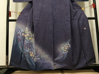 平和屋着物●伝統工芸士　寺谷昇　訪問着　辻が花　絞り　金通し地　正絹　逸品　未使用　AABK7083ph