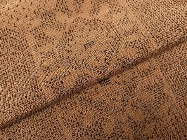 平和屋着物●上質な紬　亀甲花文　正絹　逸品　AABK7085ph