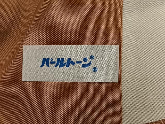 平和屋着物●上質な紬　亀甲花文　正絹　逸品　AABK7085ph