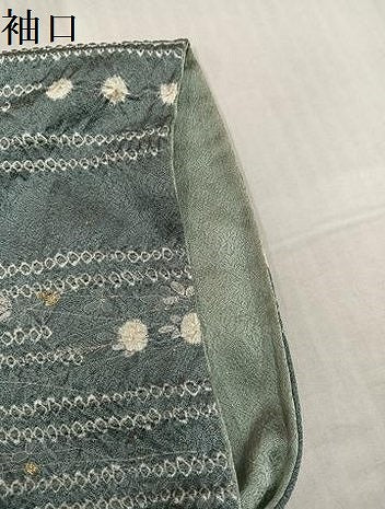 平和屋着物●訪問着　絞り　刺繍　コオロギ　金銀彩　正絹　逸品　AABK7093ph