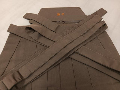 平和屋着物●男性　馬乗り袴　縞　正絹　逸品　AABK7096ph