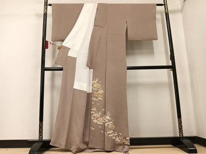 平和屋着物●豪華色留袖　松竹梅文箱文　鬼しぼ縮緬　正絹　逸品　AABK7098ph