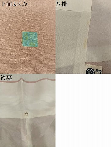 平和屋着物●本加賀友禅作家　橋本静華　訪問着　草花文　正絹　逸品　AABK7101ph