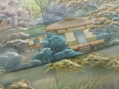 平和屋着物●豪華色留袖　作家物　風景草木文　暈し染め　正絹　逸品　未使用　AABK7106ph