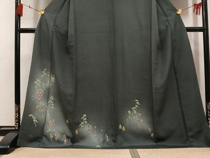 平和屋着物●訪問着　人物文　暈し染め　正絹　逸品　AABK7120ph