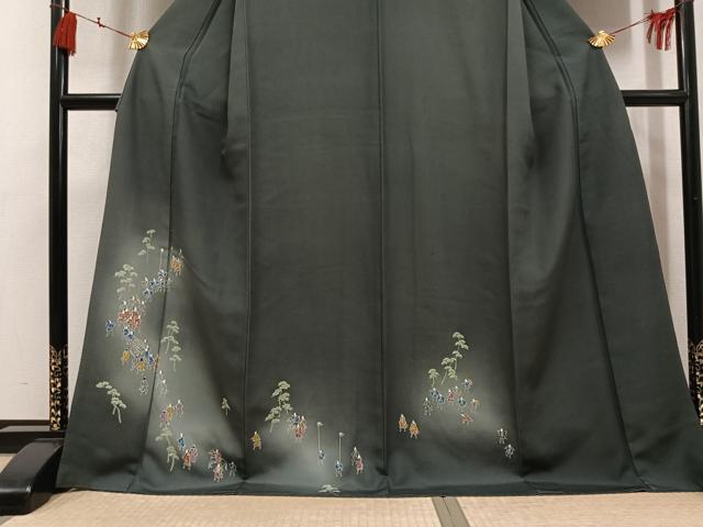 平和屋着物●訪問着　人物文　暈し染め　正絹　逸品　AABK7120ph
