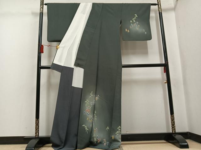 平和屋着物●訪問着　人物文　暈し染め　正絹　逸品　AABK7120ph
