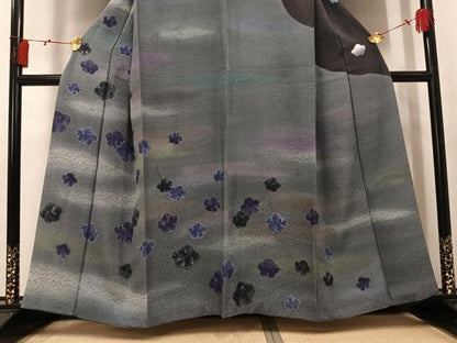 平和屋着物●絞り染色作家　藤井浩　訪問着　梅　暈し染め　正絹　逸品　AABK7125ph