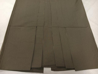 平和屋着物●男性　馬乗り袴　縞　正絹　逸品　AABK7132ph