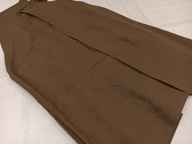 平和屋着物●男性　馬乗り袴　黄唐茶色　AABK7133ph