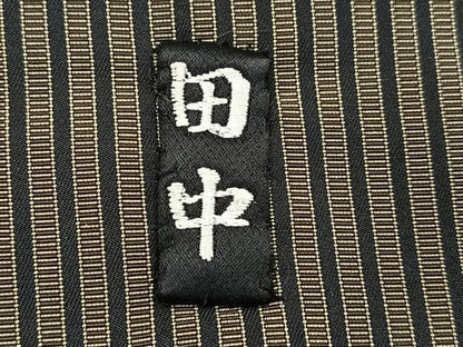 平和屋着物●男性　馬乗り袴　本場神代仙台平　縞　正絹　逸品　AABK7134ph