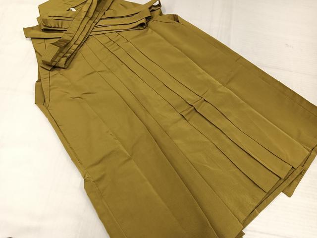 平和屋着物●男性　馬乗り袴　桑染色　正絹　逸品　AABK7140ph