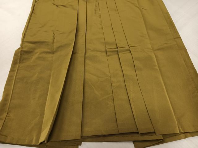 平和屋着物●男性　馬乗り袴　桑染色　正絹　逸品　AABK7140ph