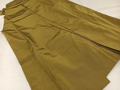 平和屋着物●男性　馬乗り袴　桑染色　正絹　逸品　AABK7140ph