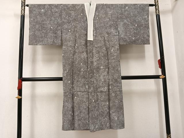 平和屋着物●長襦袢　無双仕立て　絞り　花尽くし　三越扱い　正絹　逸品　AABK7151ph