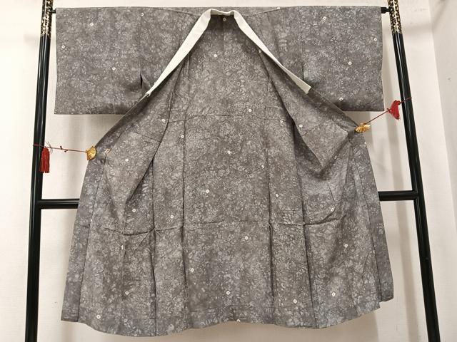 平和屋着物●長襦袢　無双仕立て　絞り　花尽くし　三越扱い　正絹　逸品　AABK7151ph