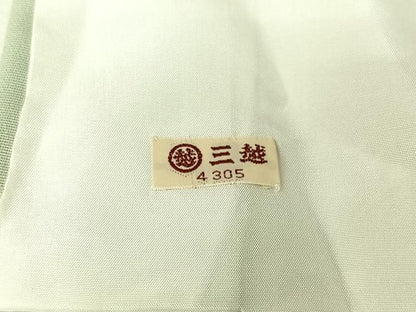 平和屋着物▽上質な小紋　単衣　地紋起こし　葡萄唐草文　三越扱い　正絹　逸品　AABK7167jh