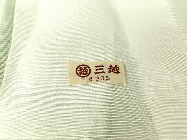 平和屋着物▽上質な小紋　単衣　地紋起こし　葡萄唐草文　三越扱い　正絹　逸品　AABK7167jh